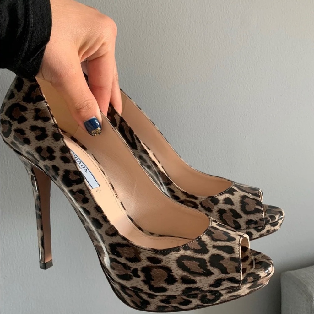 Prada leopord heel size 38